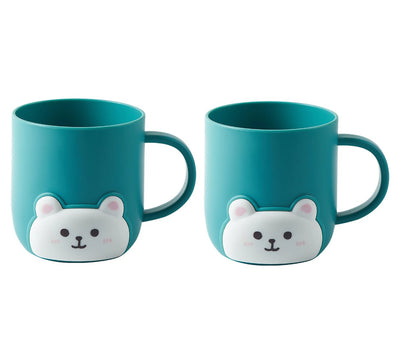 1-2Pcs Bathroom Toothbrush Cup Children Bear Student Dormitory Cute Cartoon Gargle Plastic Kids Products Household Merchandises