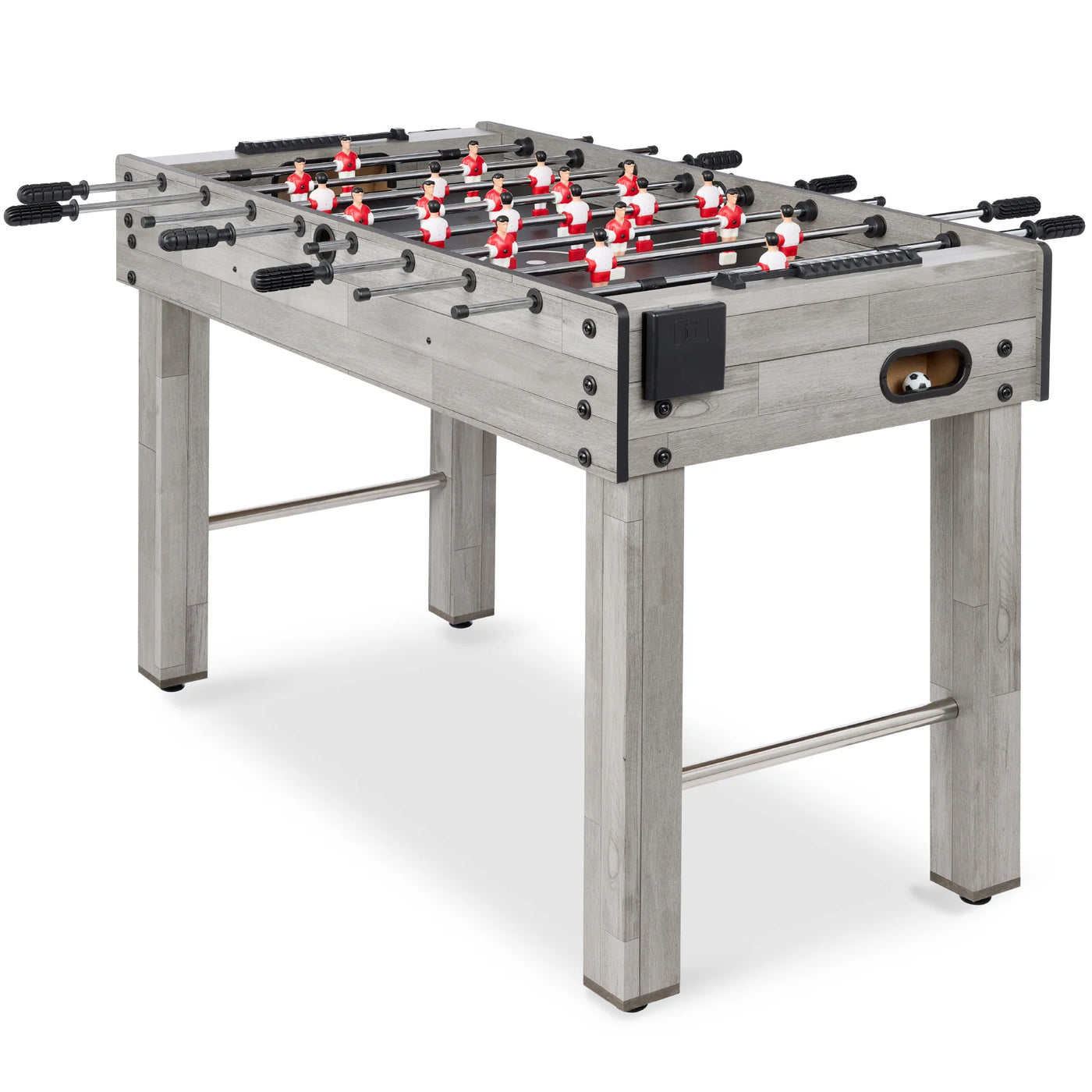Foosball Game Table, Arcade Table Soccer W/ 2 Cup Holders, 2 Balls - 48In