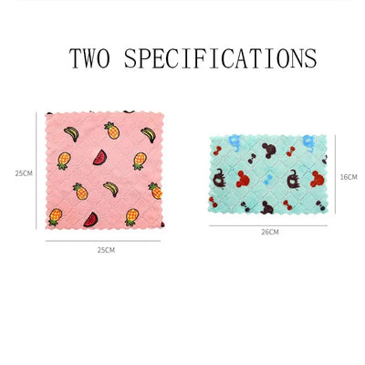 Kitchen Anti-Grease Cleaning Cloth Super Absorbent Microfiber Kitchen Wiping Rags Household Washing Dish Kitchen Cleaning Towels