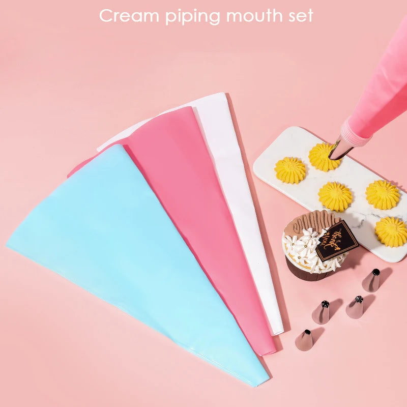 Multifunctional Nozzle Cake Decorating Tools Silicone Pastry Bag Stainless Steel Reusable Silicone Bag Tools Pastry Kitchen