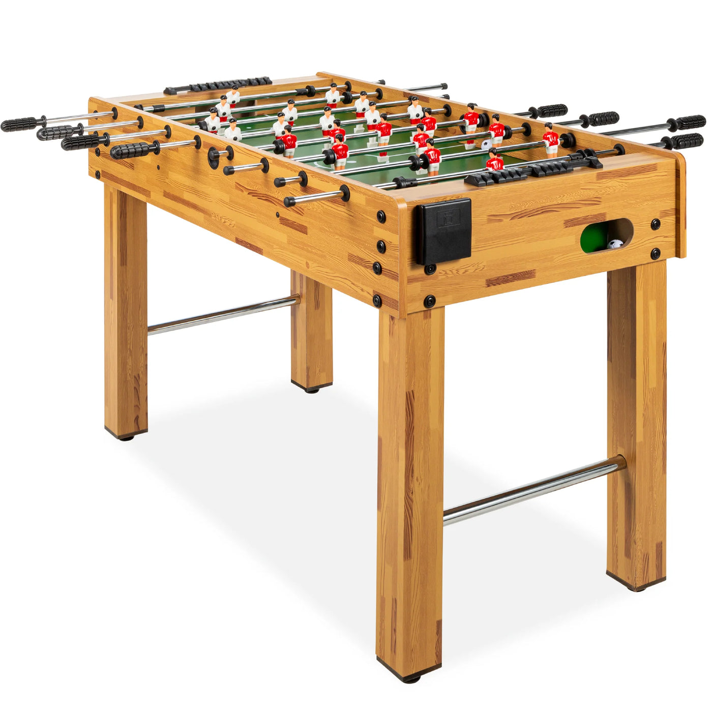 Foosball Game Table, Arcade Table Soccer W/ 2 Cup Holders, 2 Balls - 48In