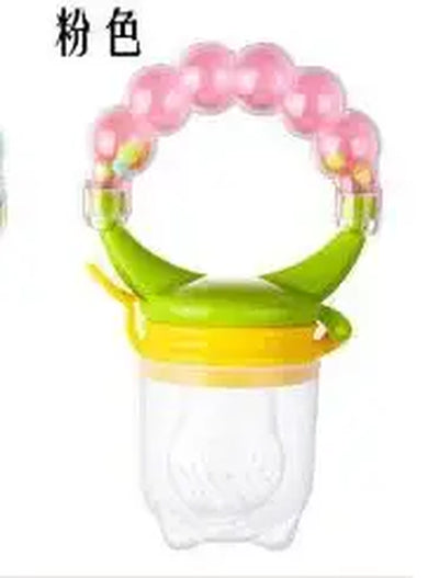 Baby Feeder Spoon Nutritious Fruits and Vegetables Bite Bell Ring Consisting Chew Toy Baby Feeding Spoon Nipple Soother Bottle