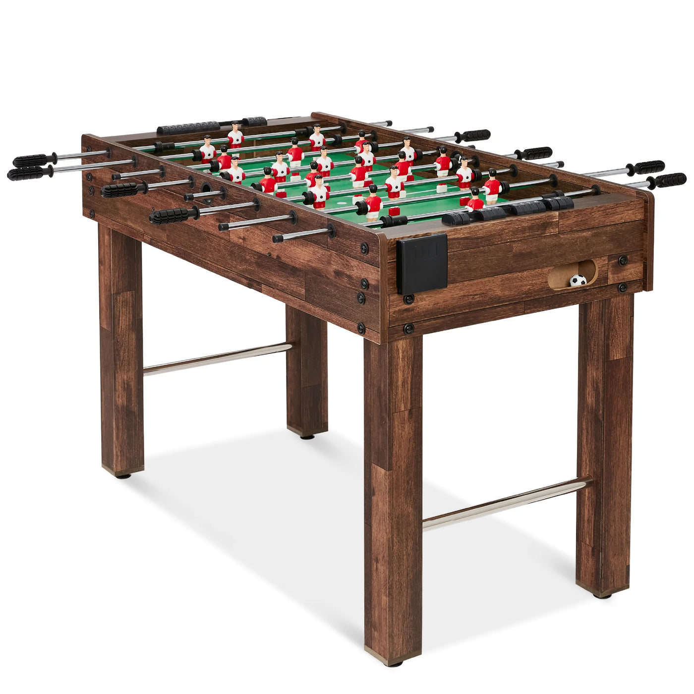 Foosball Game Table, Arcade Table Soccer W/ 2 Cup Holders, 2 Balls - 48In