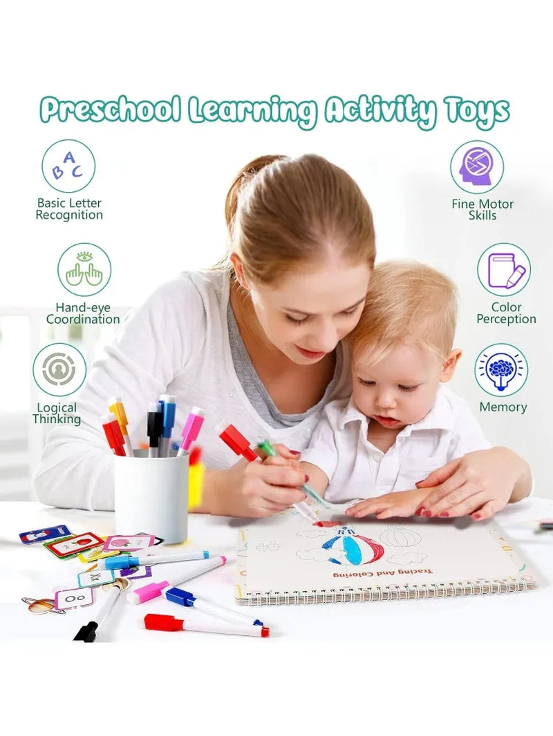 Montessori Toys for Toddler Busy Book: Preschool Learning Activities 3 4 5 Year Old Boys Girls Kids Gifts