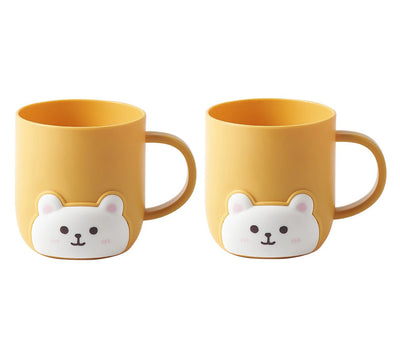 1-2Pcs Bathroom Toothbrush Cup Children Bear Student Dormitory Cute Cartoon Gargle Plastic Kids Products Household Merchandises