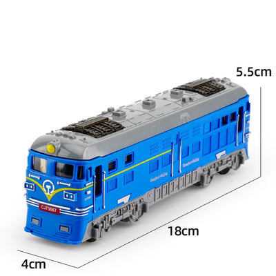 Model Train Inertia Car Toy, Kids Toys Rail Diecast Vehicle Toy Models, Educational Simulation Scale Traffic Cars, Children Gift
