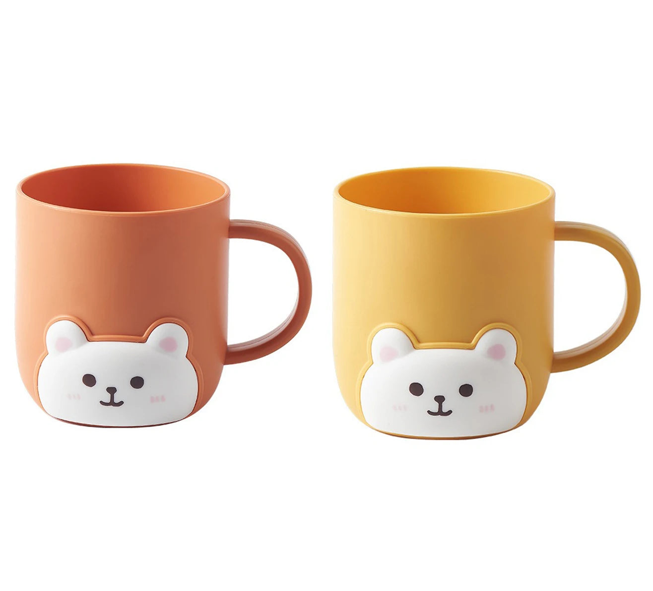 1-2Pcs Bathroom Toothbrush Cup Children Bear Student Dormitory Cute Cartoon Gargle Plastic Kids Products Household Merchandises