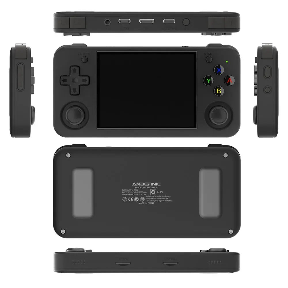 RG35XX H Handheld Game Console Linux 3.5 Inch IPS Screen H700 Retro Video Games Player 3300Mah 64G 5528 Classic Games