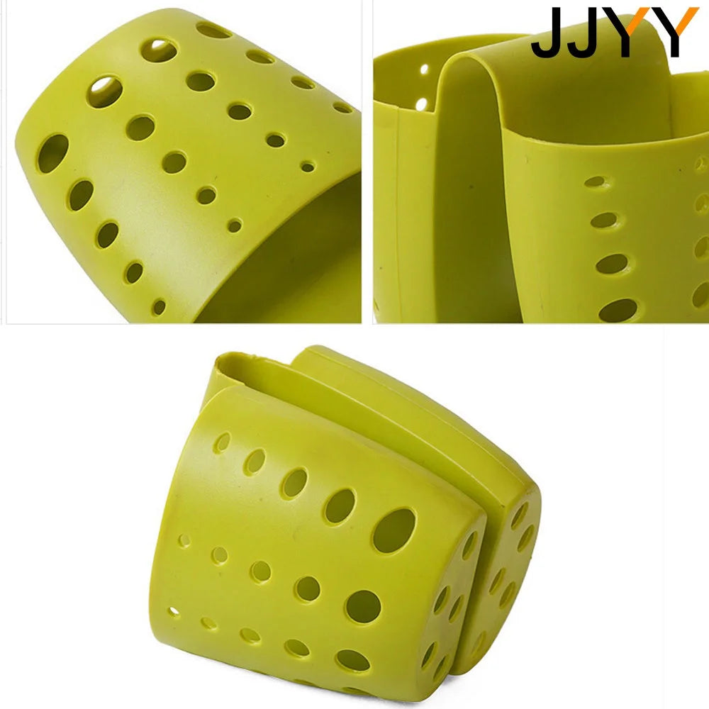 Kitchen Tools Kitchen Sink Saddle Style Double Silicone Sponge Holder Sink Rack Storage Organizer Soap Kitchen