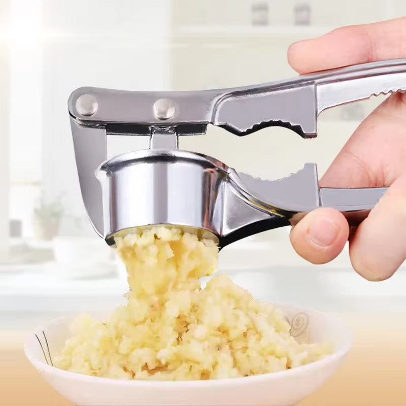 Kitchen Stainless Steel Garlic Smasher Squeezer Manual Press Grinding Tool Kitchen Accessories Kitchen Gadgets and Accessories