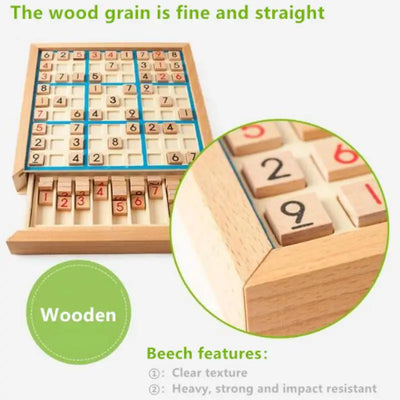 Sudoku Crosswords Montessori Wooden Educational Digits Inference Logic Games Latin Square Math Puzzles Number Place Games Toys