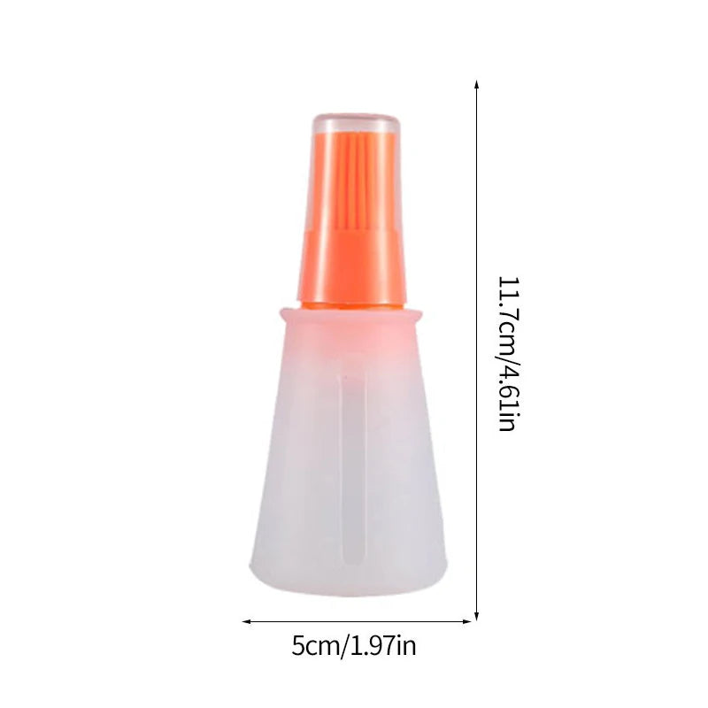 Silicone Heat-Resistant Food Grade Kitchen Baking Oil Dispenser with Small Brush Kitchen Baking Tools