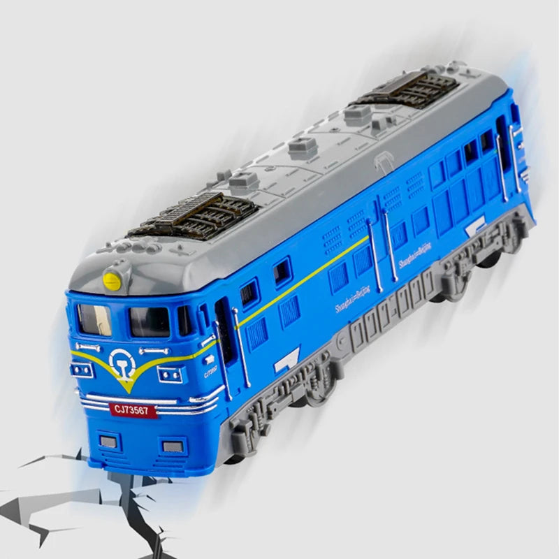 Model Train Inertia Car Toy, Kids Toys Rail Diecast Vehicle Toy Models, Educational Simulation Scale Traffic Cars, Children Gift