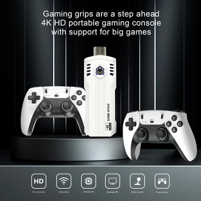 New X2LK Game Stick Mini Video Games Consoles Retro Handheld 20000 Games Player HD Video Game Stick 2.4G Double Wireless Control