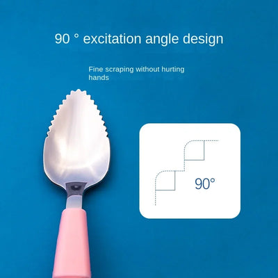 Fruit Scraping Mud Spoon Baby Food Feeding Spoon Two Heads Soft Silicone Easy to Eat Fruit Spoon Baby Feeder Utensils Supplies