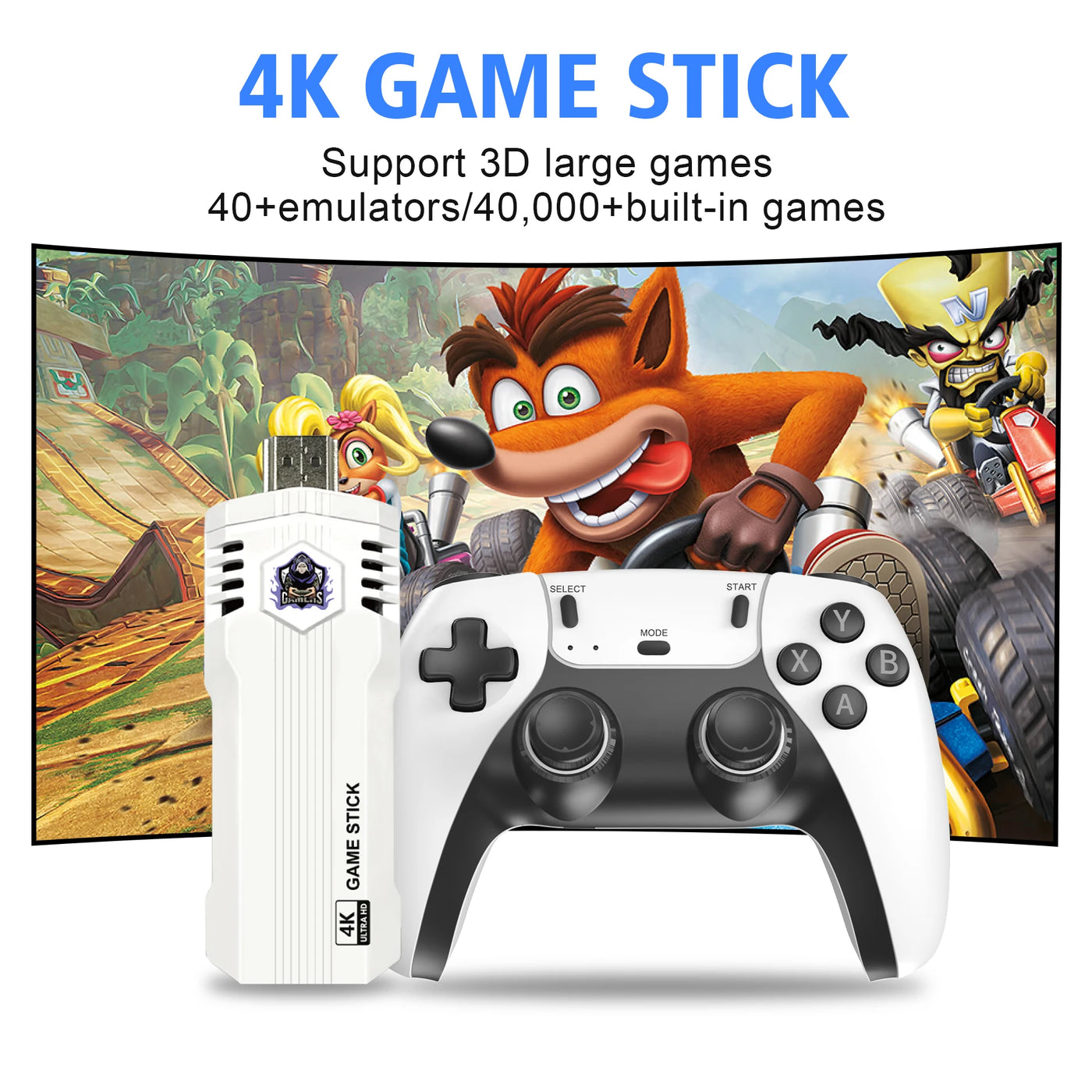 New X2LK Game Stick Mini Video Games Consoles Retro Handheld 20000 Games Player HD Video Game Stick 2.4G Double Wireless Control
