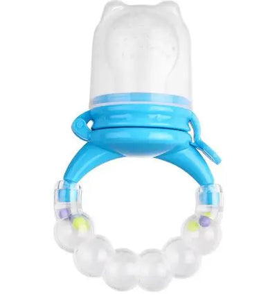 Baby Feeder Spoon Nutritious Fruits and Vegetables Bite Bell Ring Consisting Chew Toy Baby Feeding Spoon Nipple Soother Bottle
