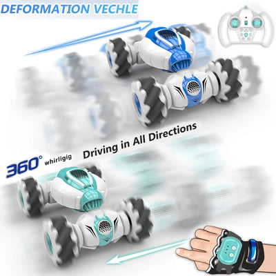 Mini 4Wd Drift RC Stunt Cars for Kids Rechargeable Remote Control Toy Gesture Twist Cars for Children Boys Electric Off-Road Car